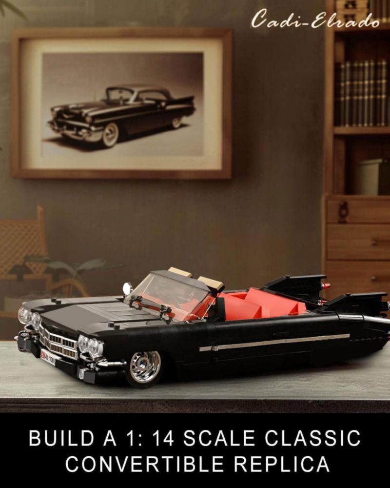 Mould King 10012 Juego de construcción Coches clásicos 1245 piezas