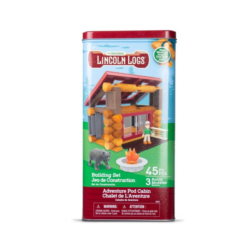 Lincoln Logs Adventure Pod Cabina Multicolor 100 Piezas