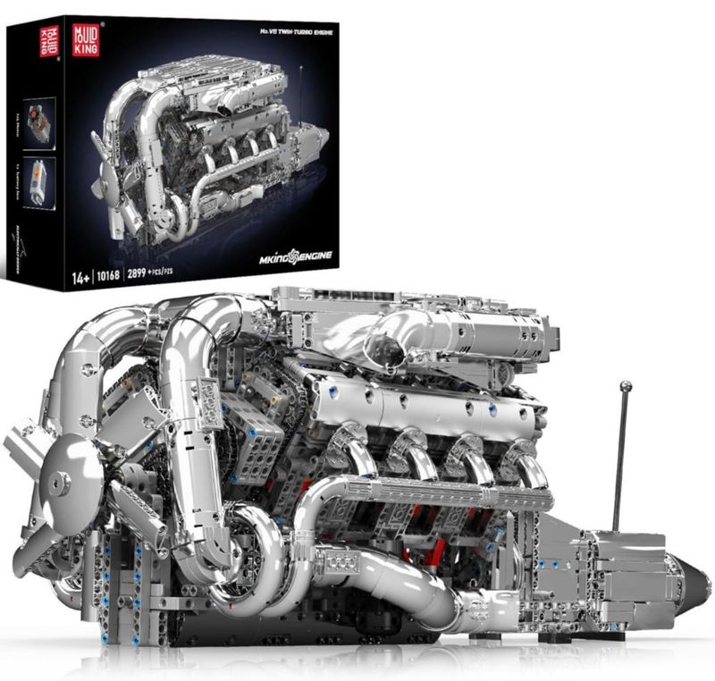 Kit de Modelo Motor V8 Mould King 2899 Piezas para Mayores de 14