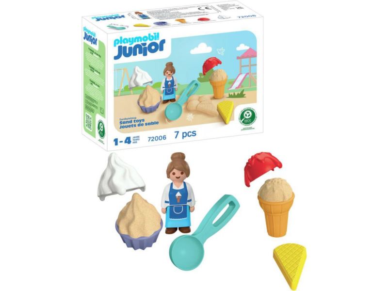 Playmobil Junior Set Heladería de Arena para Niños