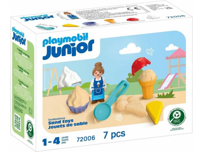 Playmobil Junior Set Heladería de Arena para Niños
