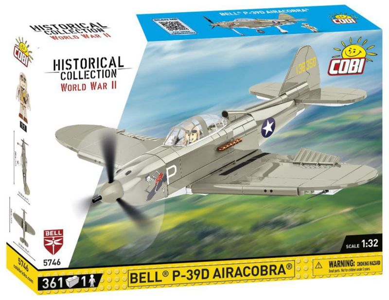 COBI Historical Collection WWII Bell P 39D AIRACOBRA Avión 361 Piezas