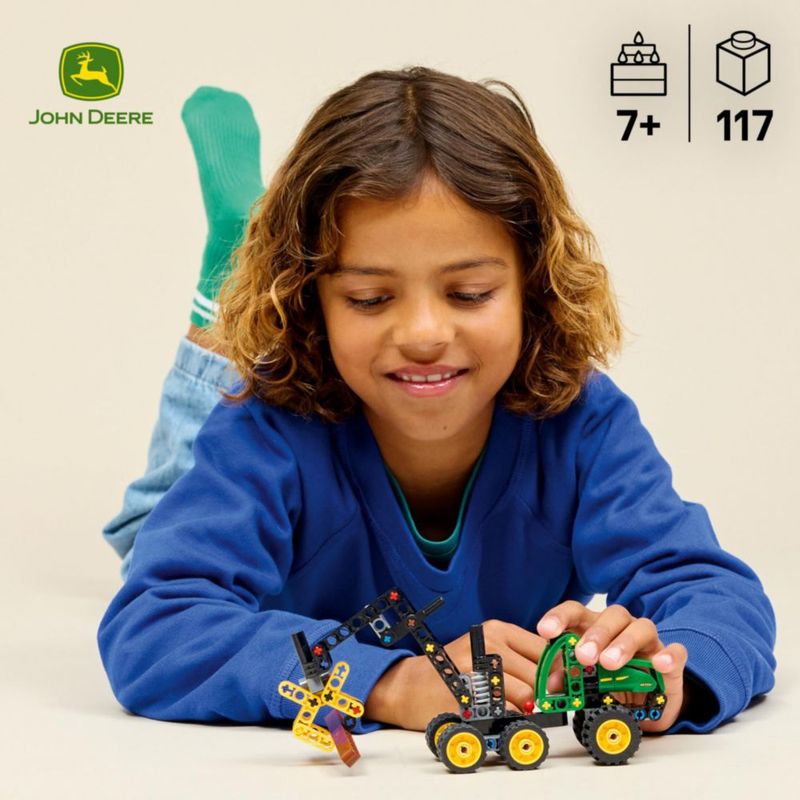 LEGO Technic Cosechadora John Deere 1470H Pluma Giratoria Garra Tronco
