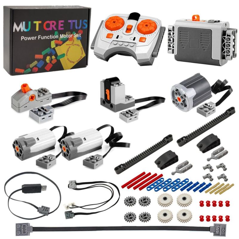 Mutcretus Juego de 54 Motores XL Set Control Remoto