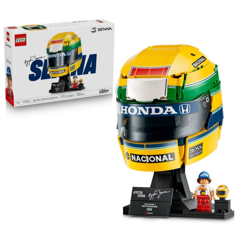 LEGO Editions Casco Ayrton Senna 43024 Set Construcción F1