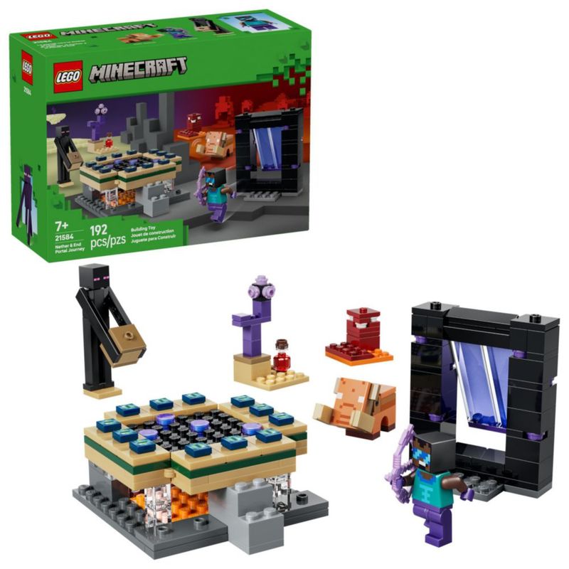 LEGO Minecraft El Viaje por el Nether y el Portal al End Set 21584