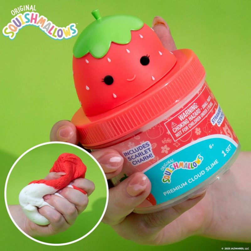 Squishmallows Slime Scarlet Aroma Fresa 236ml Niños 8 12