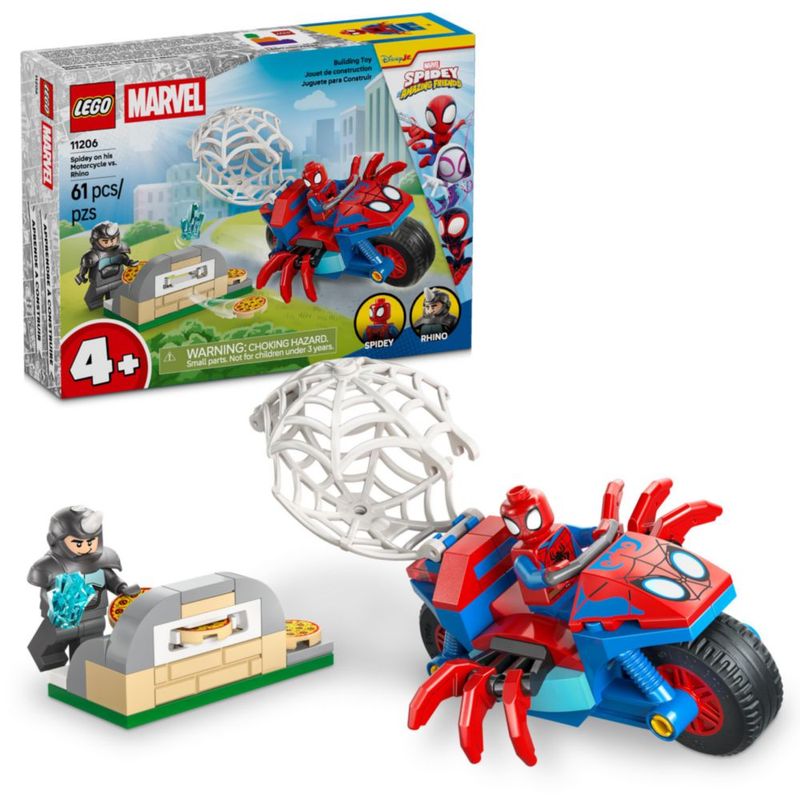 LEGO Marvel Spidey Moto vs Rhino Niños 4 61 Piezas