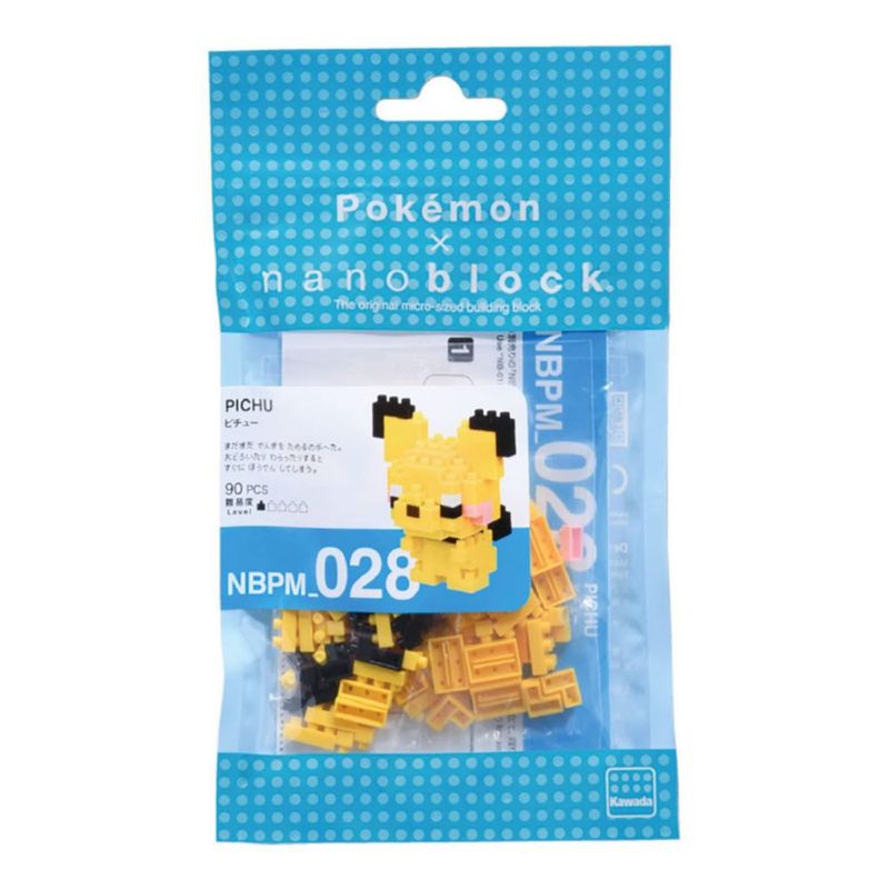 Nanoblock Pokémon Pichu Kit Construcción 100 Piezas