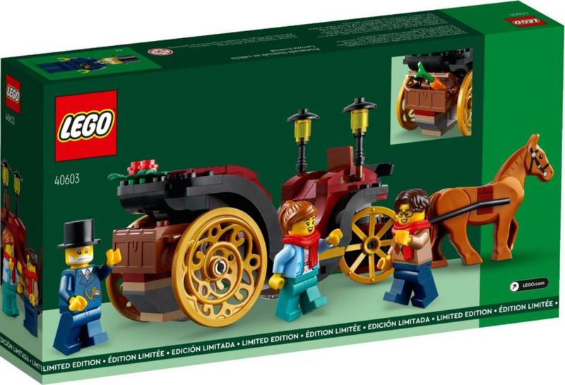 LEGO Wintertime Carriage Ride 40603 Minifiguras festivas y diseño