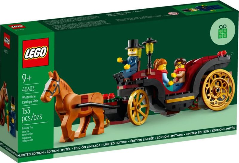 LEGO Wintertime Carriage Ride 40603 Minifiguras festivas y diseño