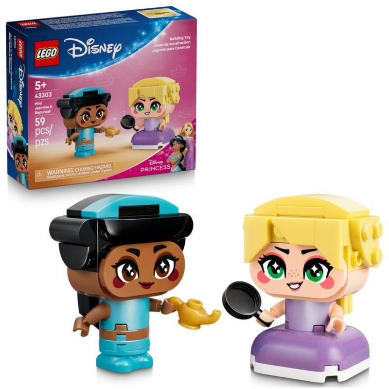 LEGO Disney Princess Mini Jasmín y Rapunzel 2 Personajes 59 Piezas
