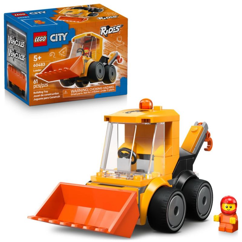 LEGO City Vehículos Cargadora Construcción 60483 Minicamión Obrero