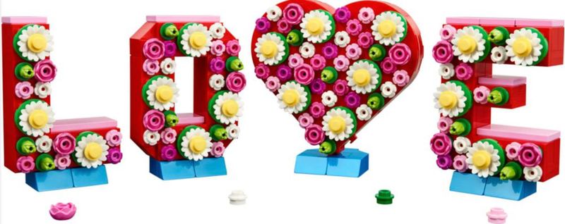 LEGO Letras del Amor 40867 San Valentín 345 Piezas