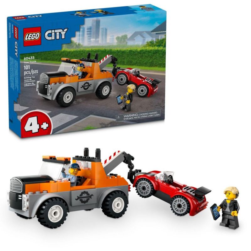 LEGO City Camión Grúa y Reparación del Auto Deportivo Set de