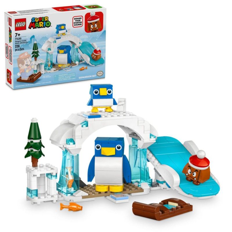 LEGO Super Mario Set Expansión Aventura Nieve Familia Pingüi Figura