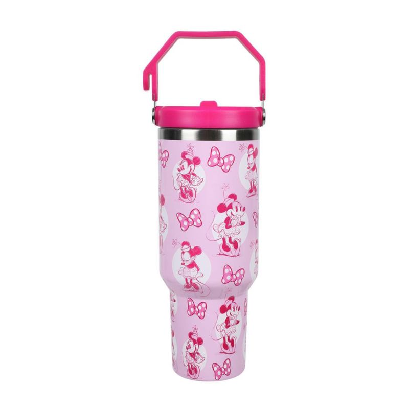 Botella Bioworld 12 L Minnie Mouse Rosa Acero Inoxidable