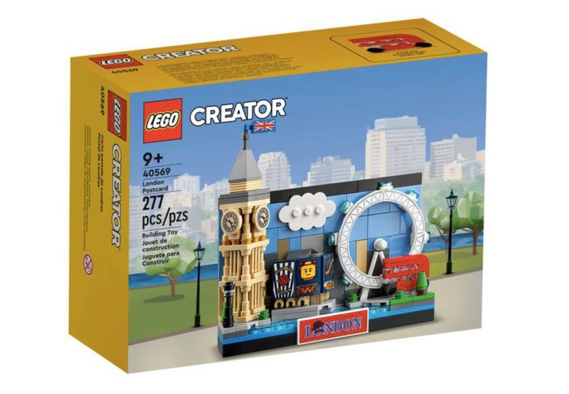 Postal LEGO London 40569 Construcción 3D Atracciones Turísticas