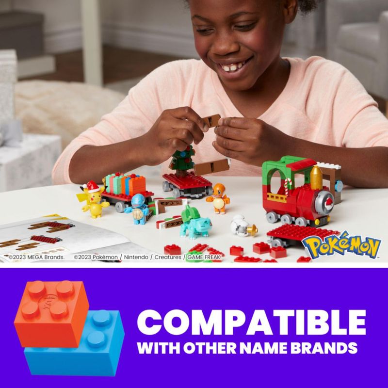 Mega Pokémon Weihnachtsedition 373 Piezas Pikachu Bulbasaur