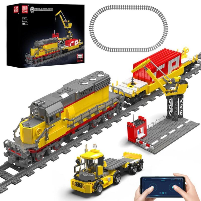 Conjunto de construcción de tren Mould King 12027 1170 piezas