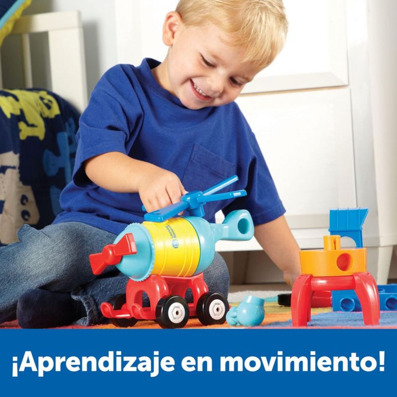 Helicóptero Tren Cohete Build It Learning Resources 17 Piezas