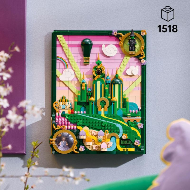 Lego Wicked Arte Mural Emerald City Decoración 6 Minifiguras Elphaba