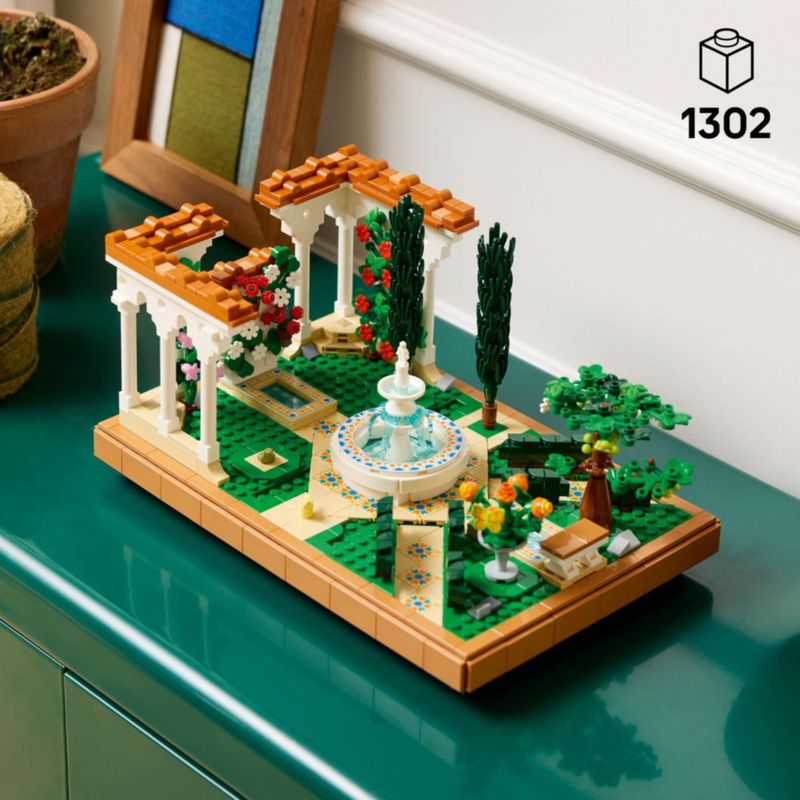LEGO Icons Jardín con Fuente 10359 Set de construcción y decoración