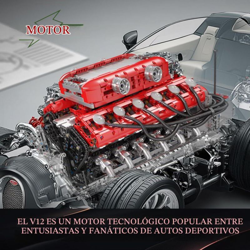 Kit Mould King 10169 V12 Motor Juegos 3472 Piezas para Mayores de 14