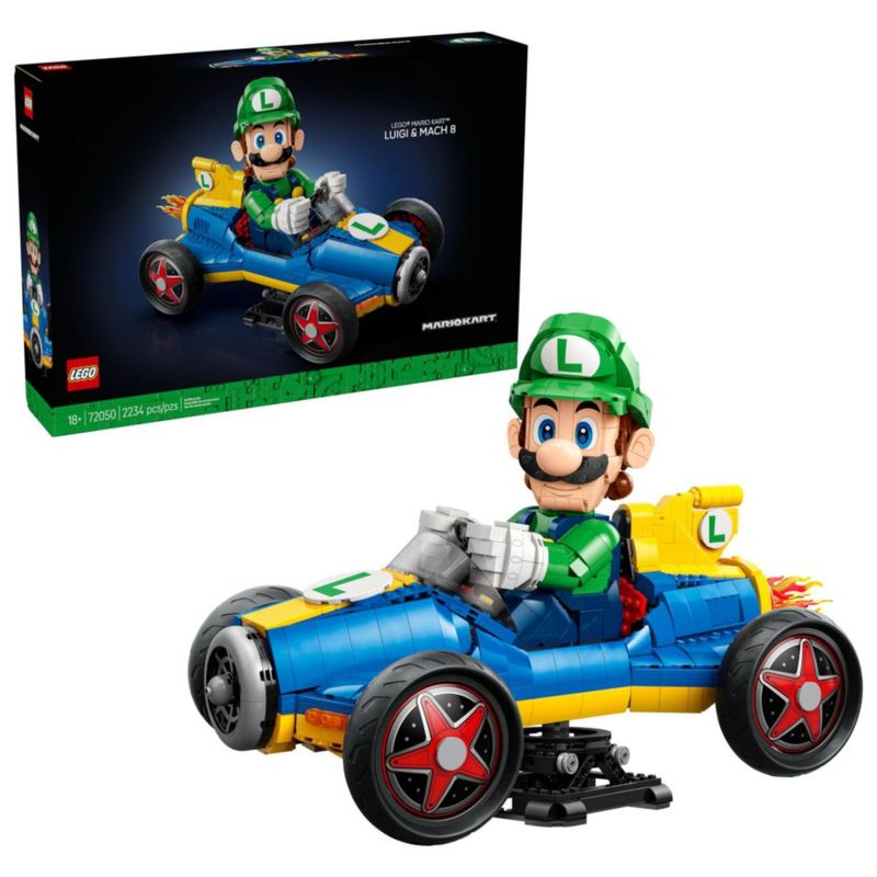 LEGO Mario Kart Luigi y Mach 8 Kit Construcción Adulto 2234 Piezas
