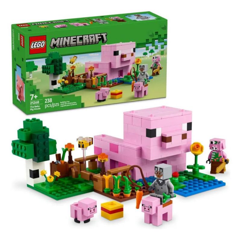 Casa Cerdo Minecraft Lego 21268 238 Piezas