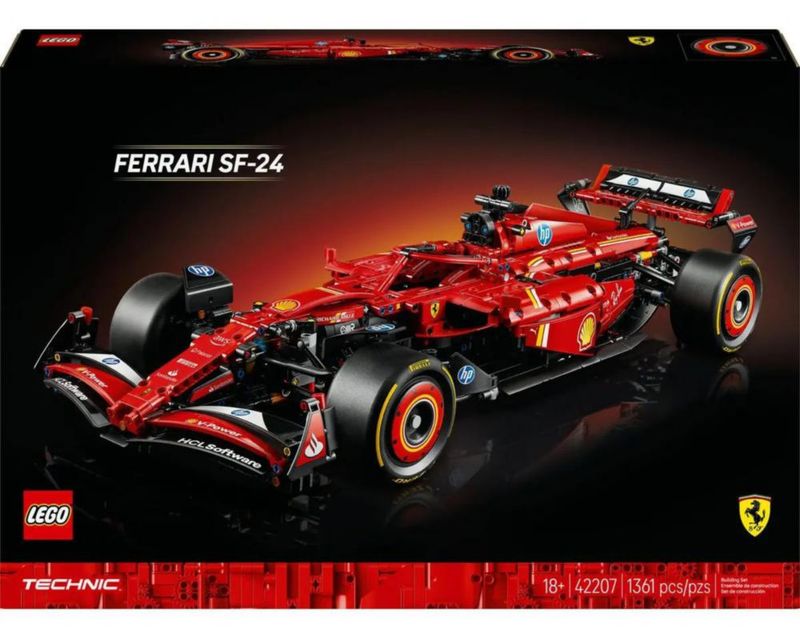 Coche Ferrari SF 24 F1 Lego Technic 42207 1361 Piezas
