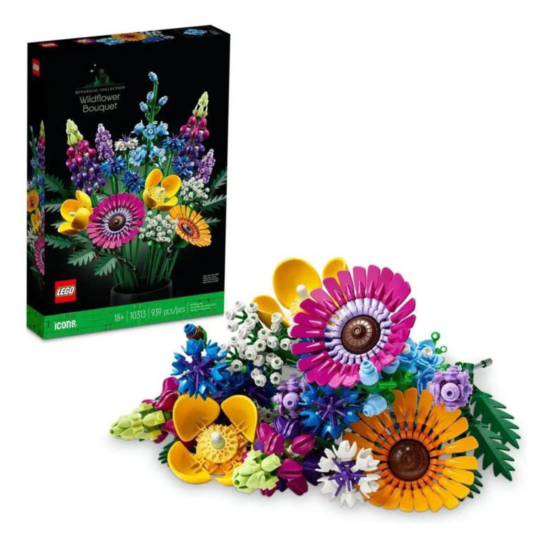 Ramo de Flores Silvestres Lego Icons 10313 939 Piezas