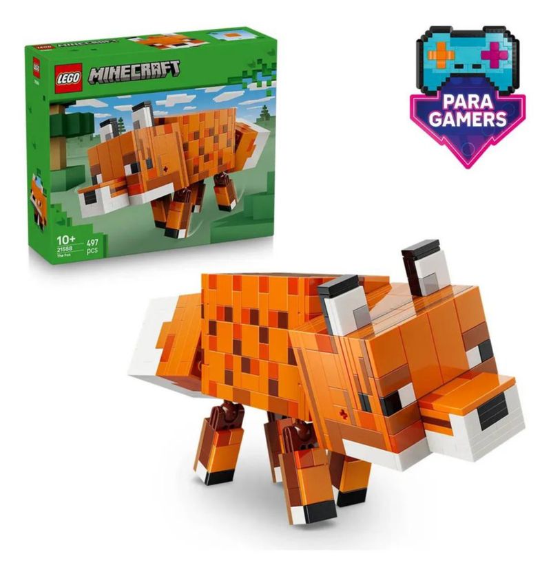 Juguete Lego Minecraft Zorro 21588 497 Piezas Caja