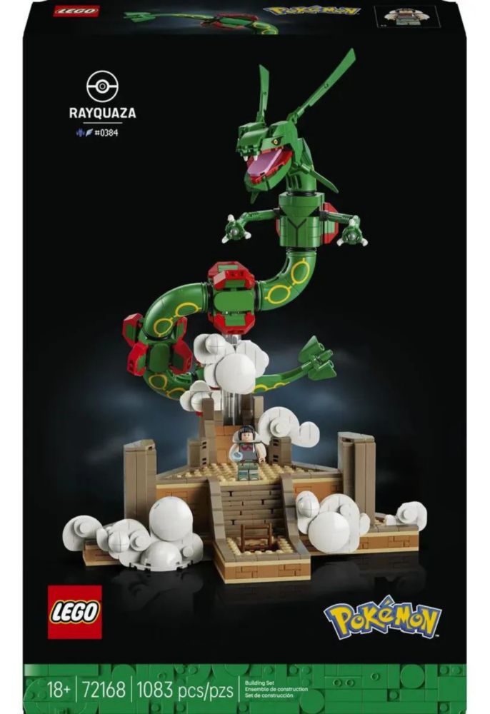 Figura Pokémon Rayquaza Lego 72168 1083 Piezas