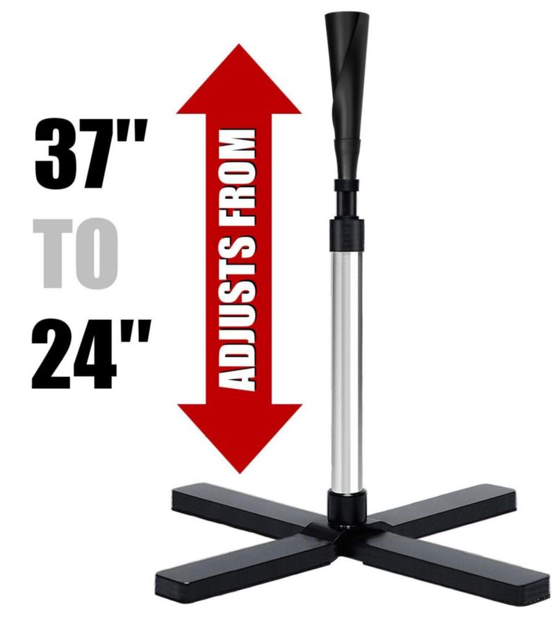 Tee de Bateo LOMGWAYS 61-94 cm Ajustable con Base de 9 kg