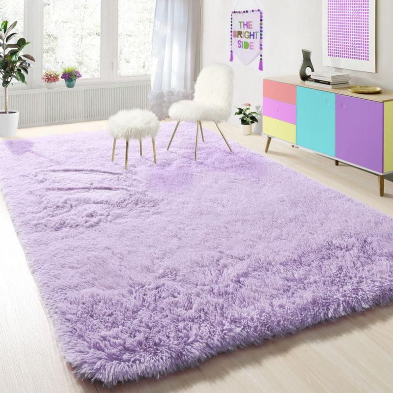 Alfombra PAGISOFE 152 cm x 127 cm Morado Suave