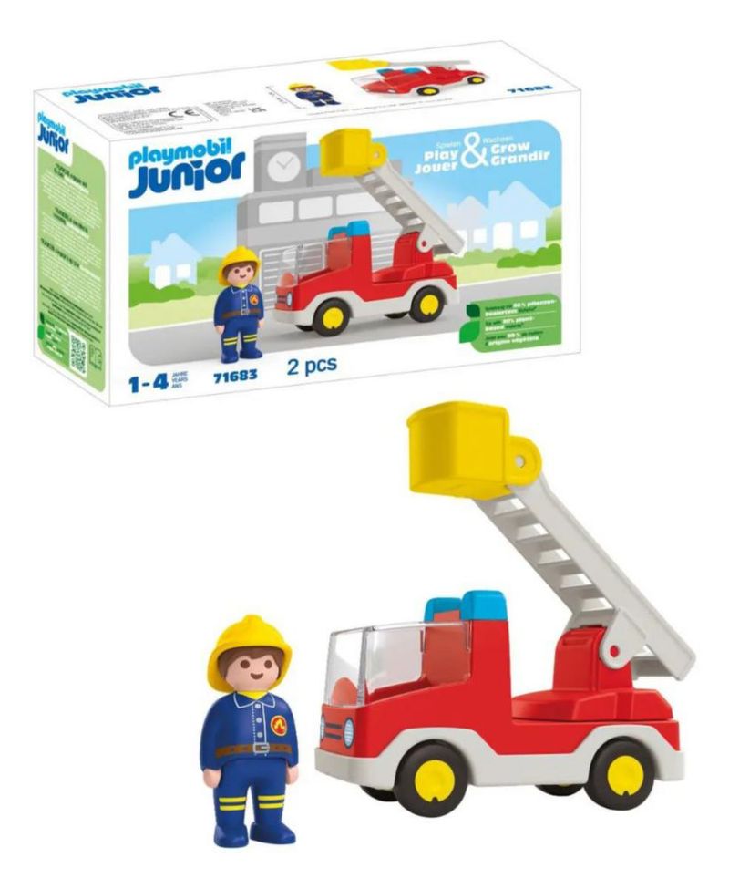 Camión de Bombero Playmobil Junior 71683 2 Piezas