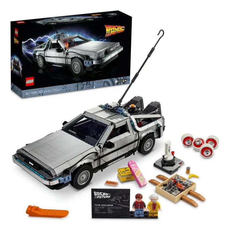 Juguete LEGO Icons Back to the Future Dr Emmett Brown y Marty McFly