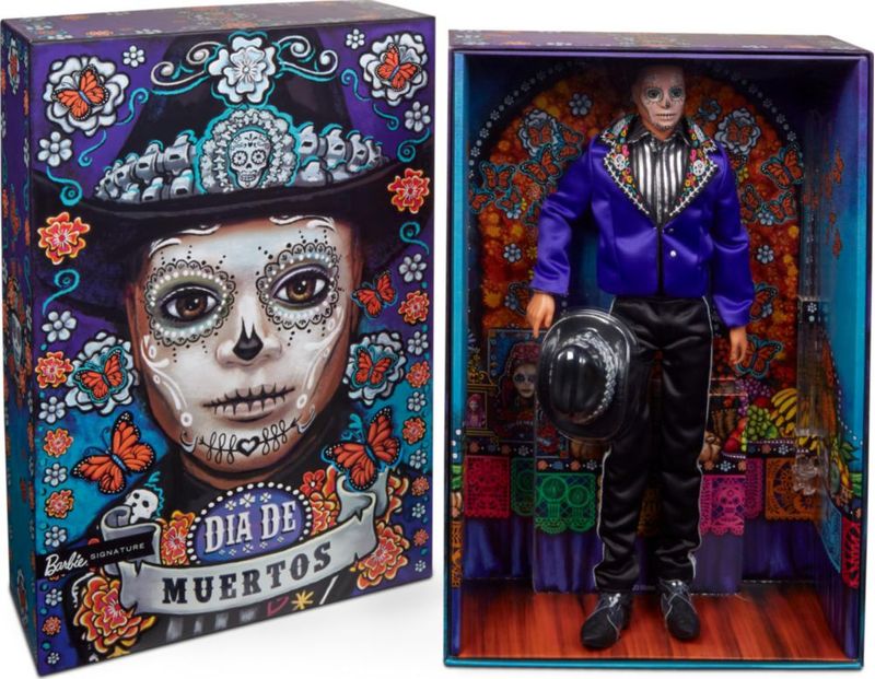 Barbie Signature Ken Día de Muertos 33 cm Incluye Base y Certificado