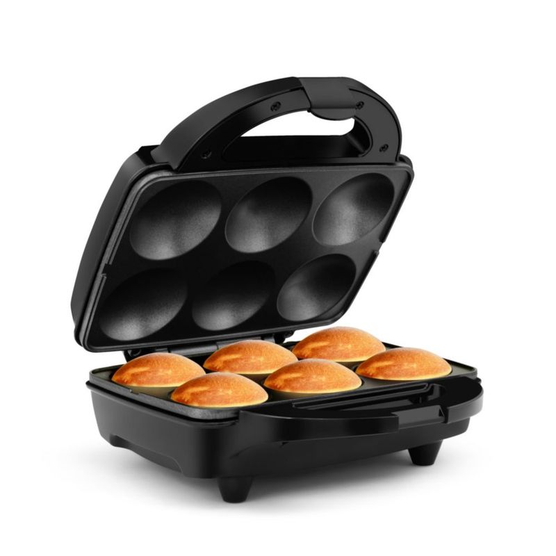 Máquina eléctrica para cupcakes Holstein Housewares de 6 piezas color negro