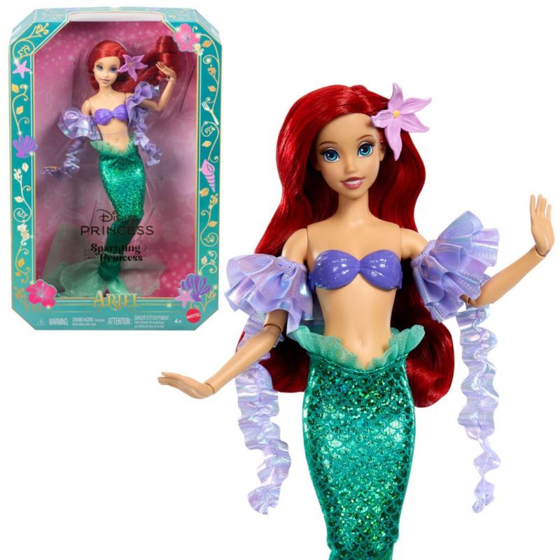 Muñeca de Moda Sparkling Princess Ariel Mattel Disney Princess JLK25