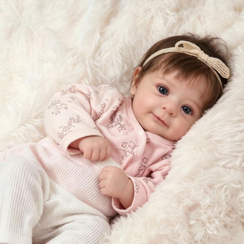 Muñeca Reborn Realista MIAISHUVO 19 Pulgadas 48cm Con Accesorios