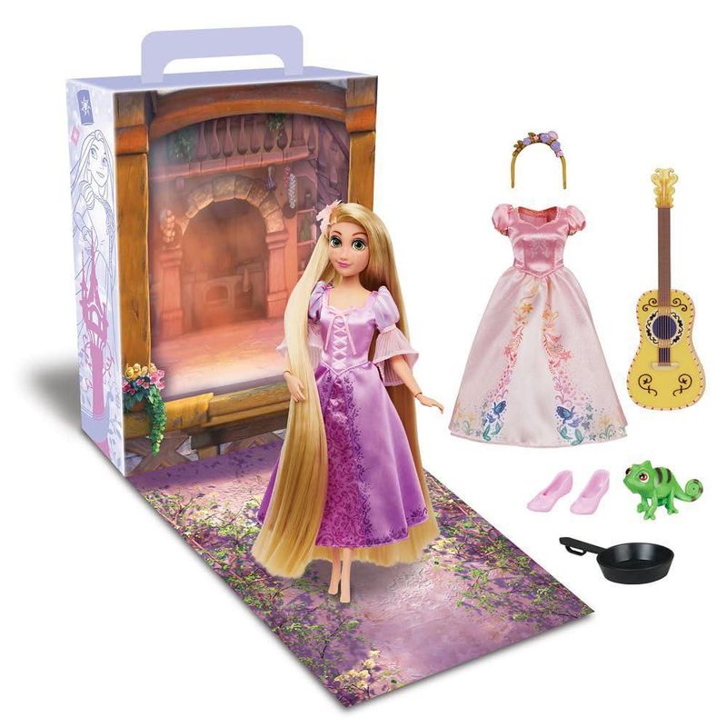 Muñeca oficial Rapunzel Disney Store 28 cm articulable traje