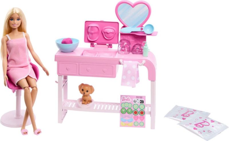 Barbie Fashion Beauty Set Día de Spa Mascarillas Niñas 4