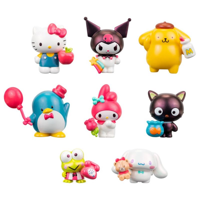 Hello Kitty Jazwares Rainbow Vibes Party 8 Figuras Accesorios