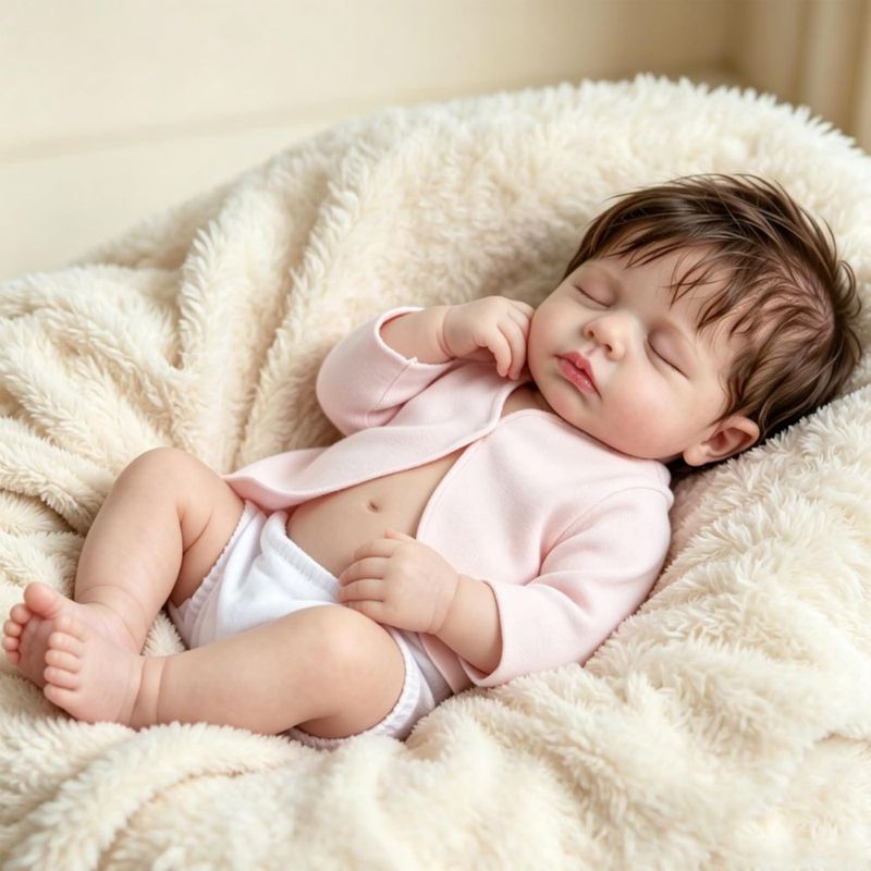 Muñeca Bebé Reborn MIAISHUVO 20 Pulgadas Realista con Accesorios