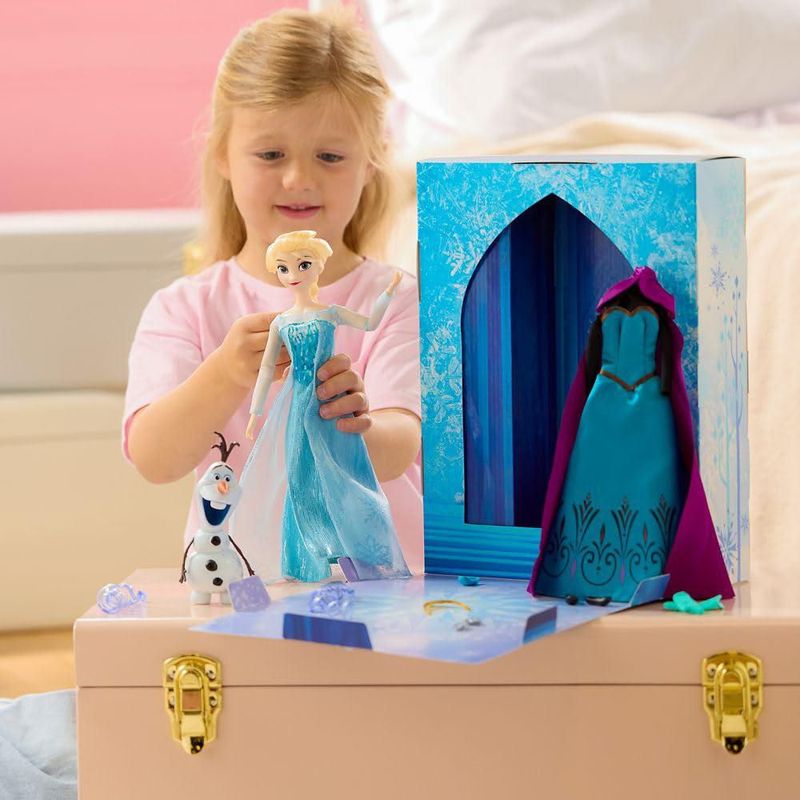 Muñeca Elsa Disney Store 11 Pulgadas Vestido Adicional Libro Colorear