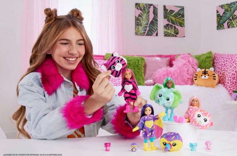 Barbie Muñeca Cutie Reveal Chelsea Tigre Serie Jungle 7 Sorpresas
