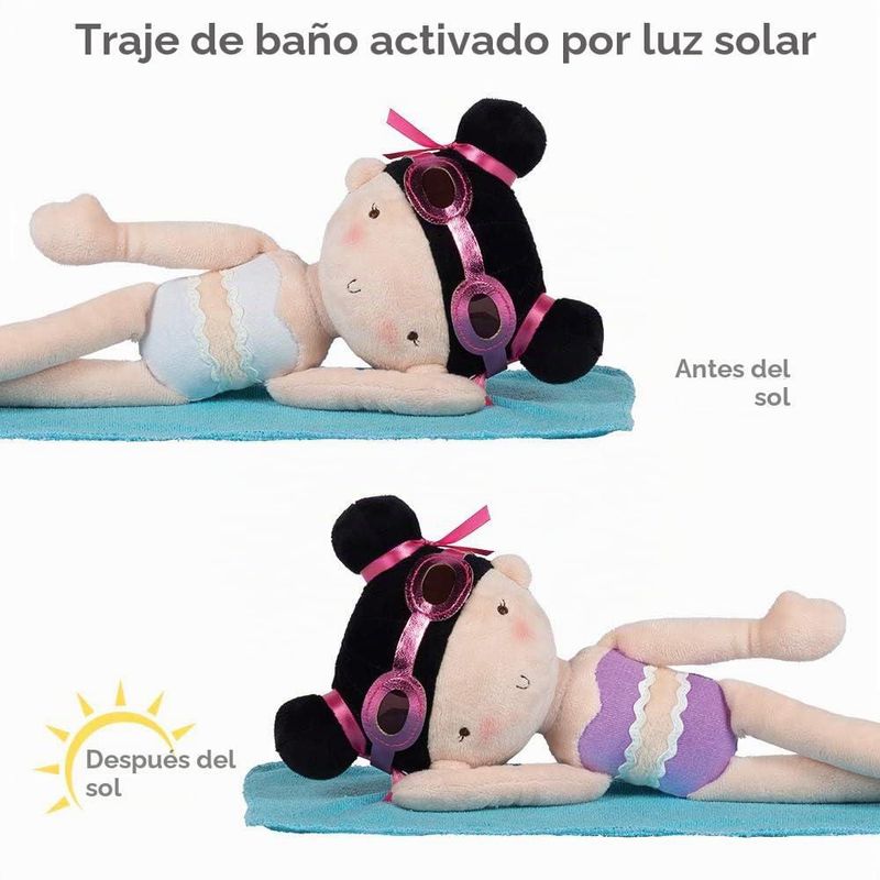 Muñeca Adora Sunshine Friends Violeta 12 Pulgadas Con Cambio De Color