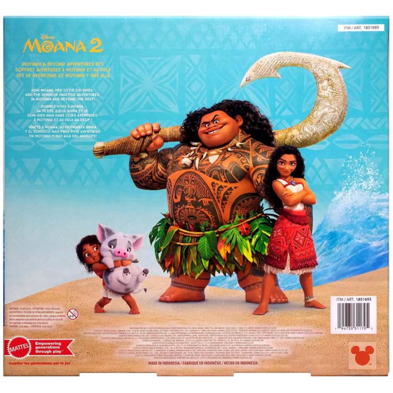 Juguete Moana 2 Set Aventuras Motunui Disney Niñas Niños